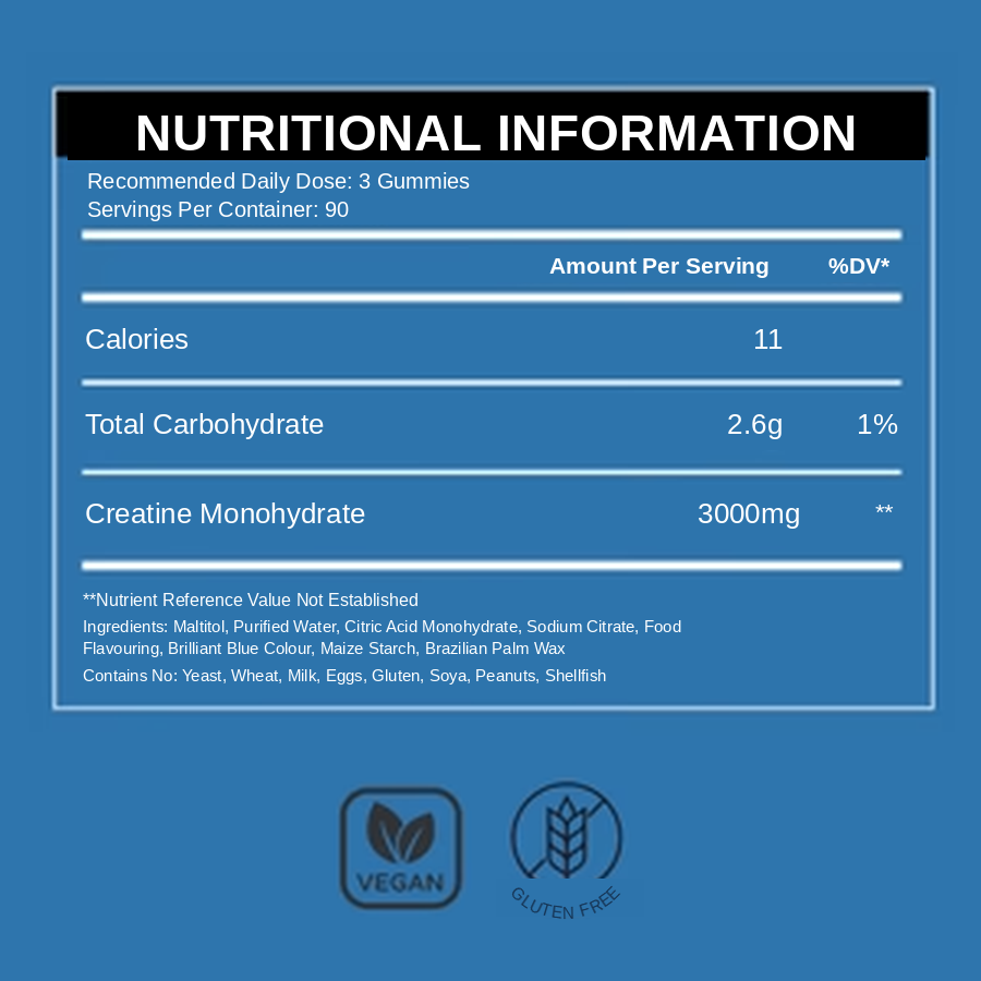 Creatine Gummies – Blueberry
