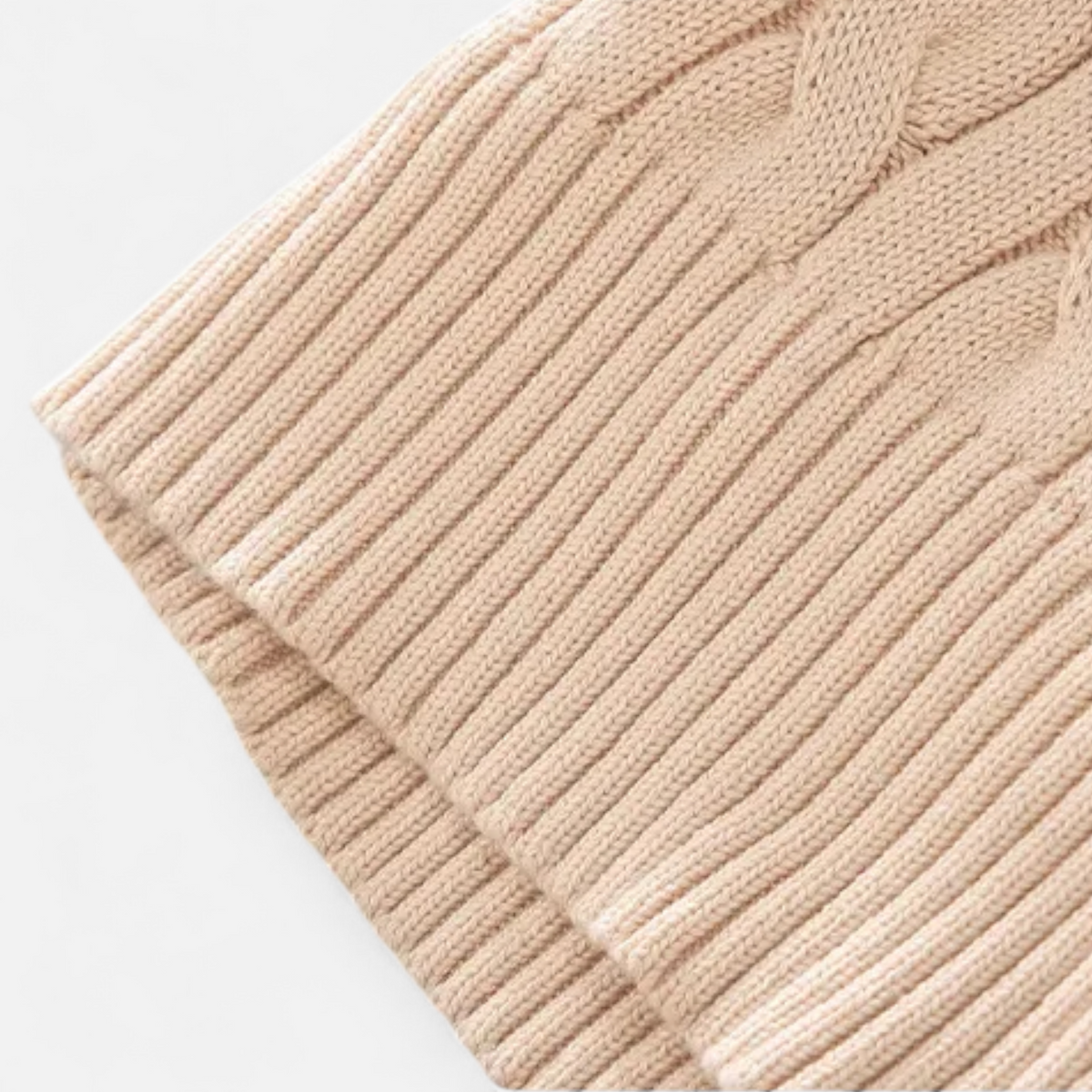 Men’s Thick-Knit Turtleneck Zip Sweater