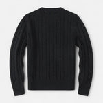 Men’s Cotton Blend Sweater – Timeless Round Neck Style