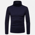Men’s Slim Fit Turtleneck Sweater – Autumn Winter Stretch