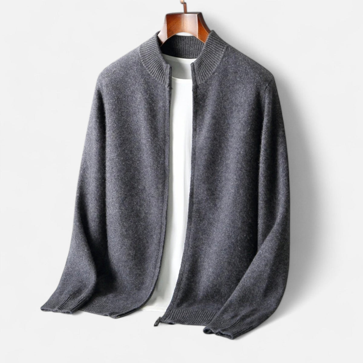 Men’s Merino Wool Zip Sweater