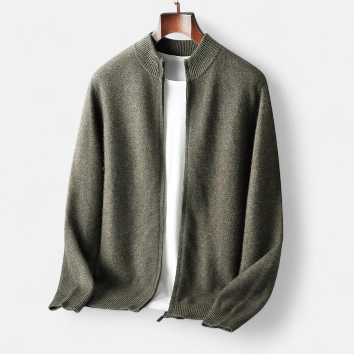 Men’s Merino Wool Zip Sweater