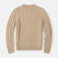 Men’s Cotton Blend Sweater – Timeless Round Neck Style