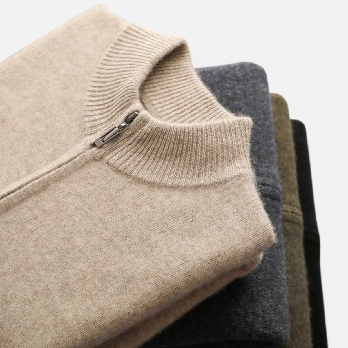 Men’s Merino Wool Zip Sweater