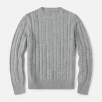 Men’s Cotton Blend Sweater – Timeless Round Neck Style