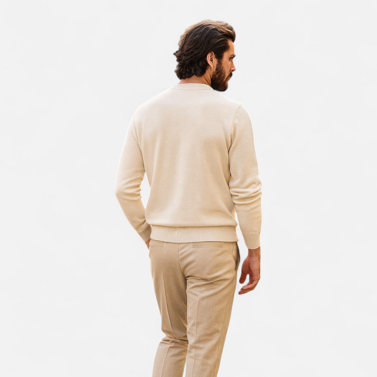 Men’s Loose-Fit Cashmere Wool Jumper