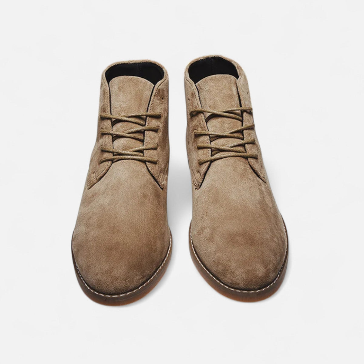 Men’s Suede Chelsea Boots — Khaki Heritage