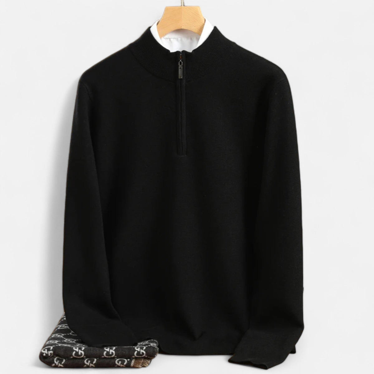 Men’s Merino Wool Half-Zip Sweater