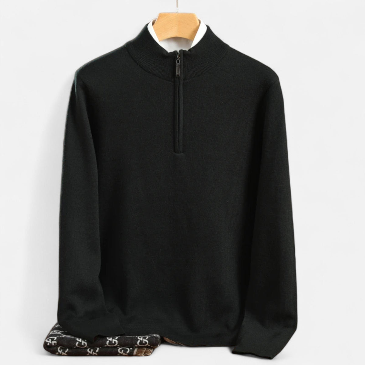 Men’s Merino Wool Half-Zip Sweater