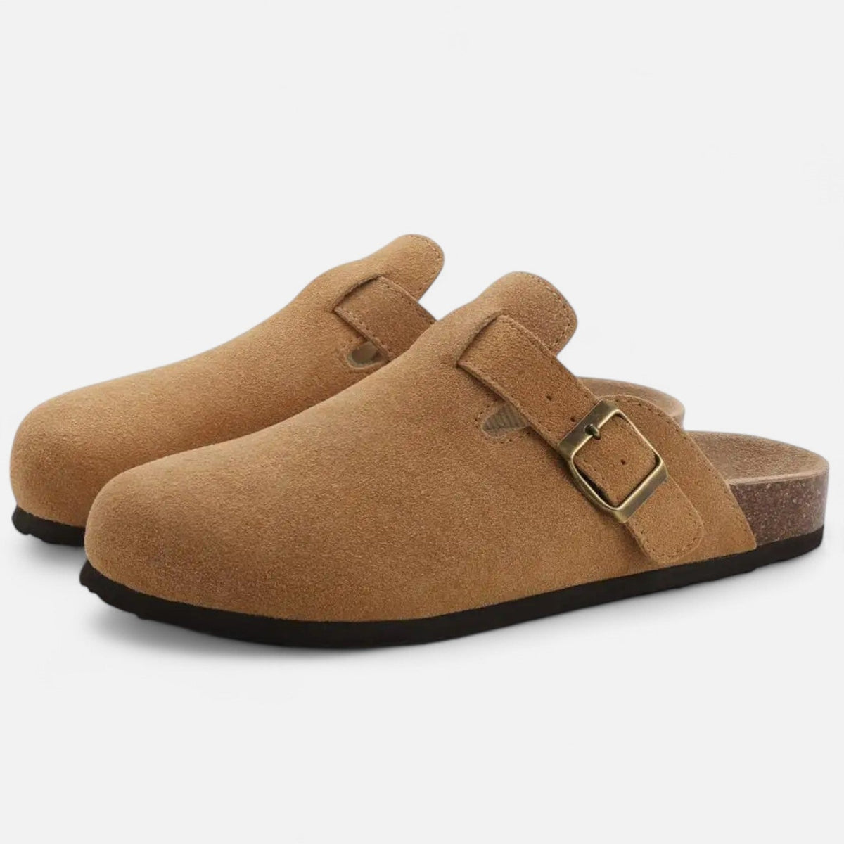 Men’s Suede Mules – Sculpted Clog-Inspired Comfort