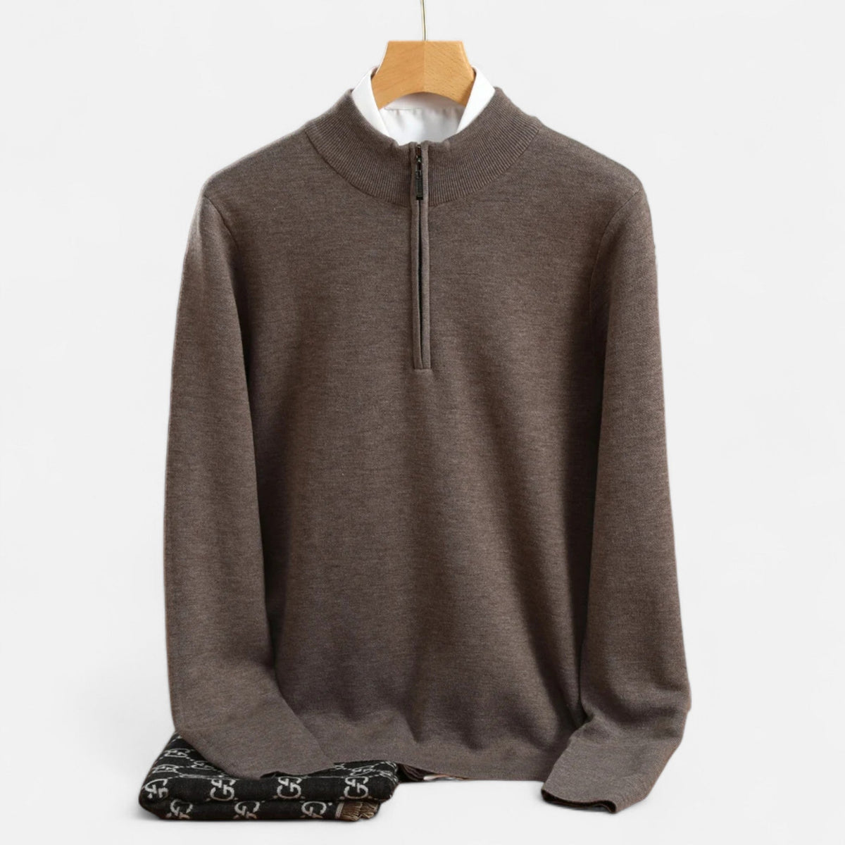 Men’s Merino Wool Half-Zip Sweater