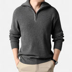 Men’s Wool-Blend Half-Zip Sweater
