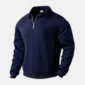Men’s Long-Sleeved Polo Shirt | Zipper Lapel