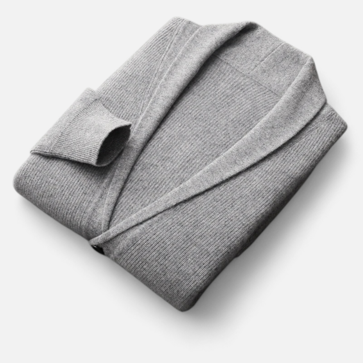 Men’s Merino Wool Suit-Collar Cardigan