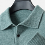 Men’s Merino Wool Polo Sweater