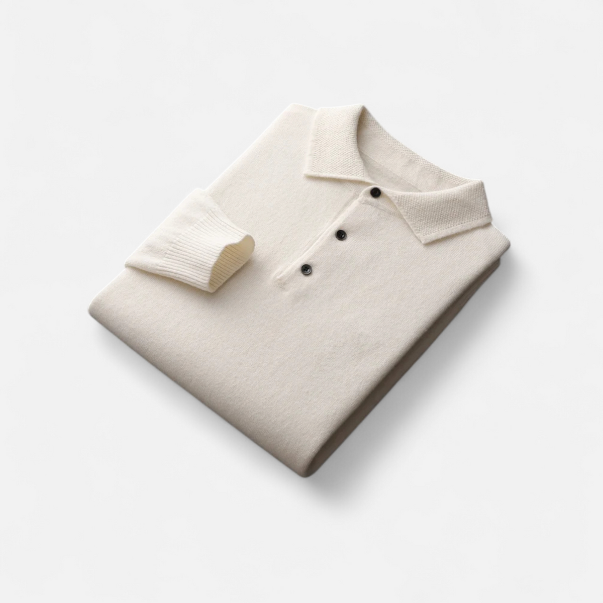 Men’s Merino Wool Polo Sweater